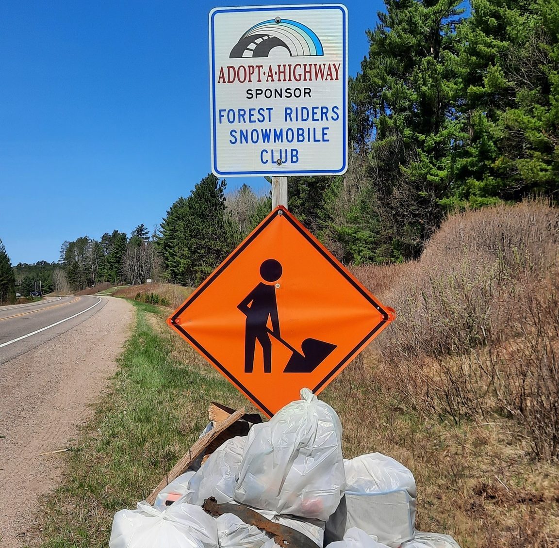Roadside cleanup harvest